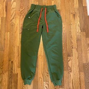 FIGS Jogger Scrubs Olive Green
